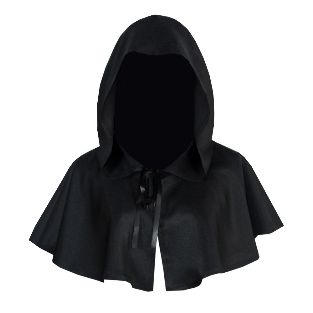 Men Accessories Pack - Halloween Cosplay Death Cloak Short Hooded