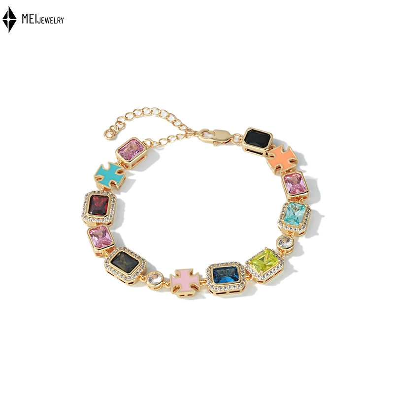 Hip Hop Light Luxury Drip Oil  - Men'S Accessories Jewelry Bracelet review and price
