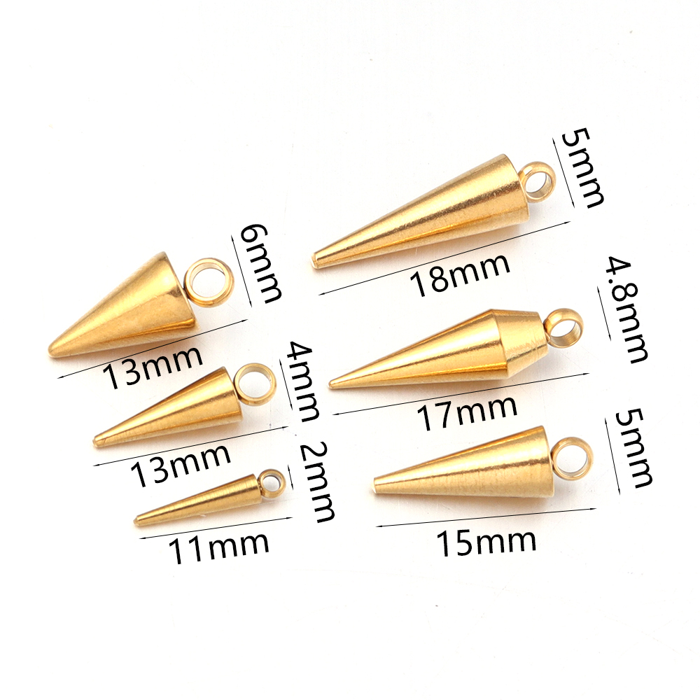10PCS Stainless Steel Cone Cha - Men Accessories Earrings review and price