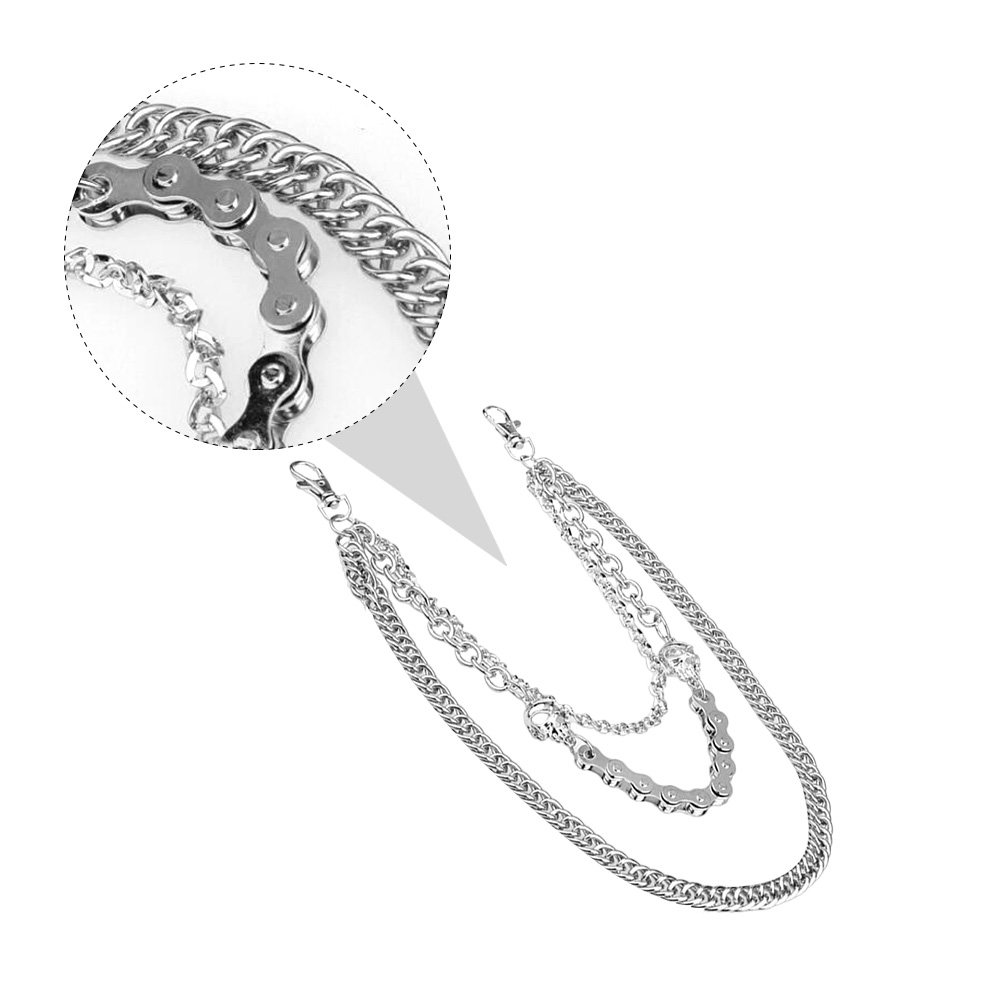 1Pcs Silver Metal Skull Chain  - Men Accessories In Silver review and price