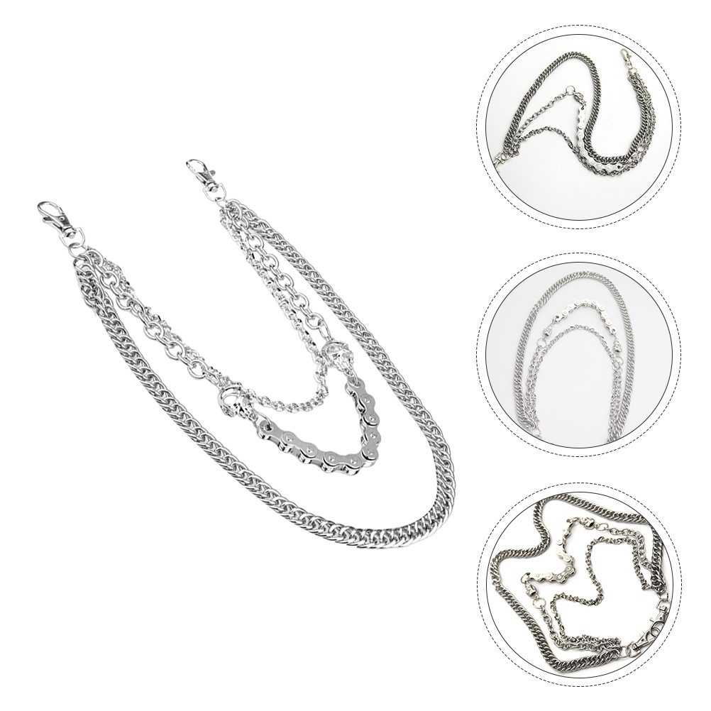 1Pcs Silver Metal Skull Chain  - Men Accessories In Silver review and price