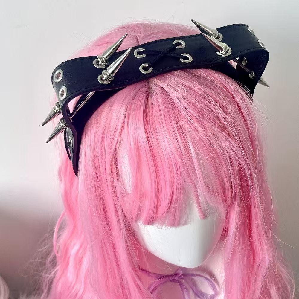 Punk Harajuku Rivet Headband,  - Men Accessories Earrings review and price