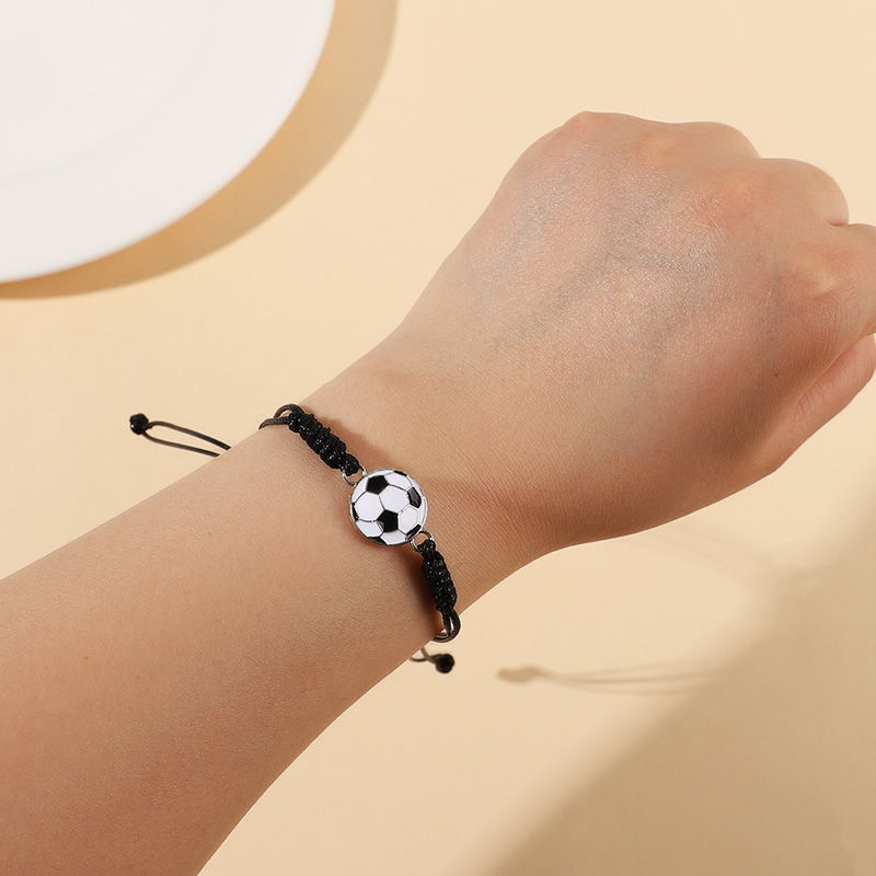 5/10Pcs Hand Woven Football Br - Men Accessories For Wrist review and price
