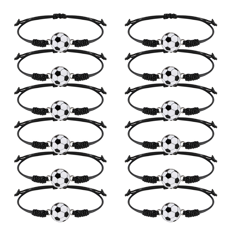 5/10Pcs Hand Woven Football Br - Men Accessories For Wrist review and price