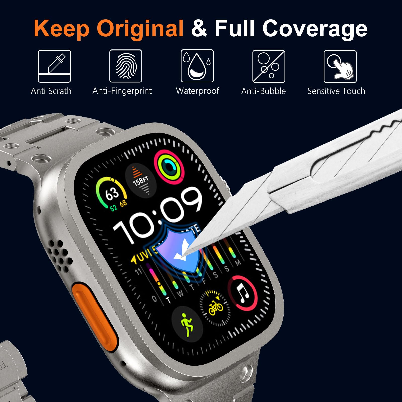 Tempered Glass for Apple Watch - Men'S Accessories Watches review and price