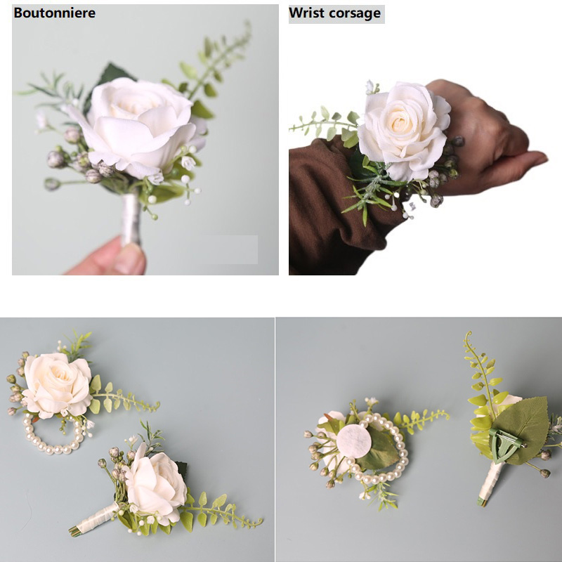 Wedding Suit Corsage Man Flowe - Men Accessories For Wrist review and price