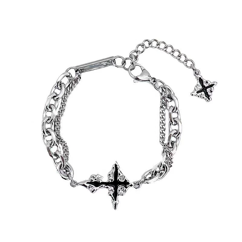 Punk Black Cross Pendant Chain - Men'S Accessories In The 90S review and price