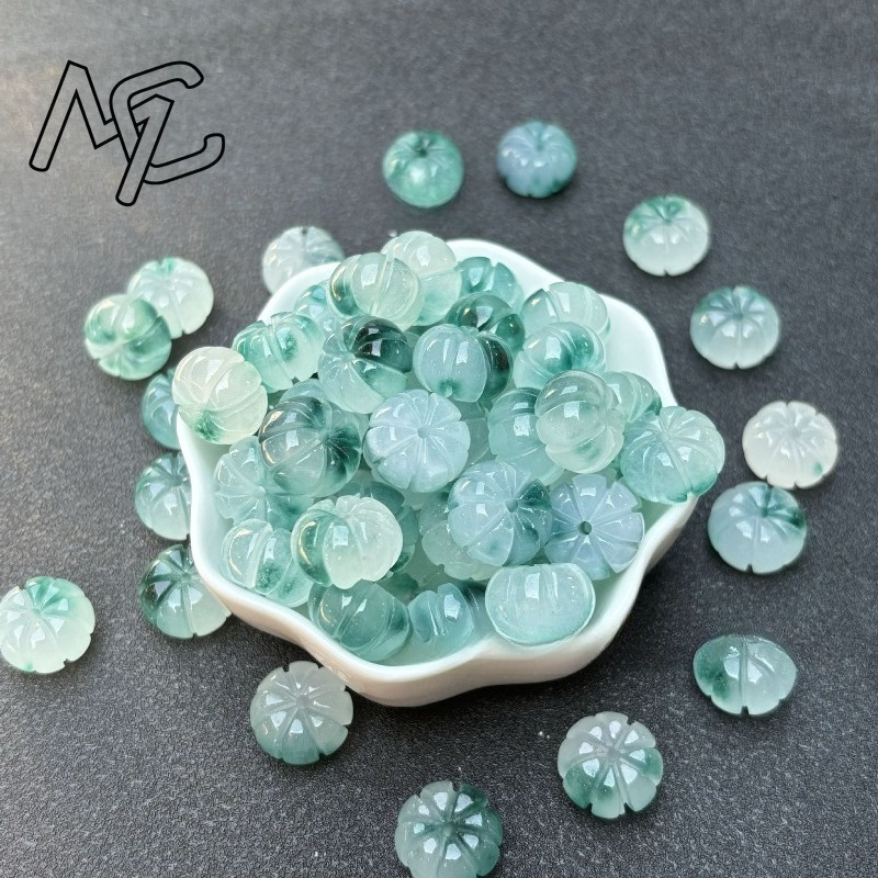 10pcs A Green Jade Pumpkin Bea - Men Accessories Earrings review and price