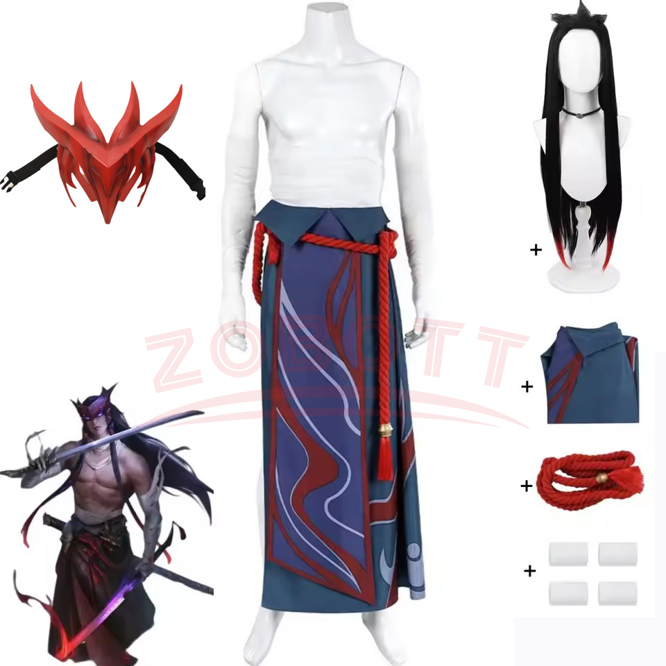Game LOL Unforgotten Yone Cosp - Men Accessories Pack review and price