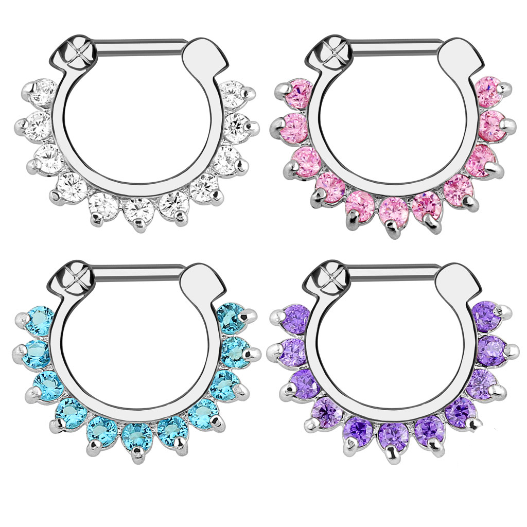 1pcs Hoop Clip On Nose Septum  - Men Accessories Earrings review and price