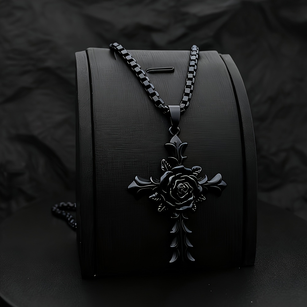 1Pcs Men Cross Pendant Necklac - Men Accessories Ring And Bracelet review and price