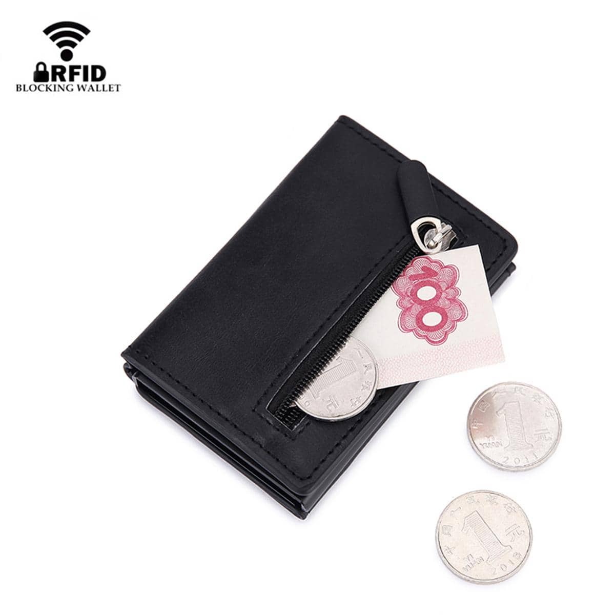 RFID Blocking Card Wallet Magn - Coin Holder Men review and price