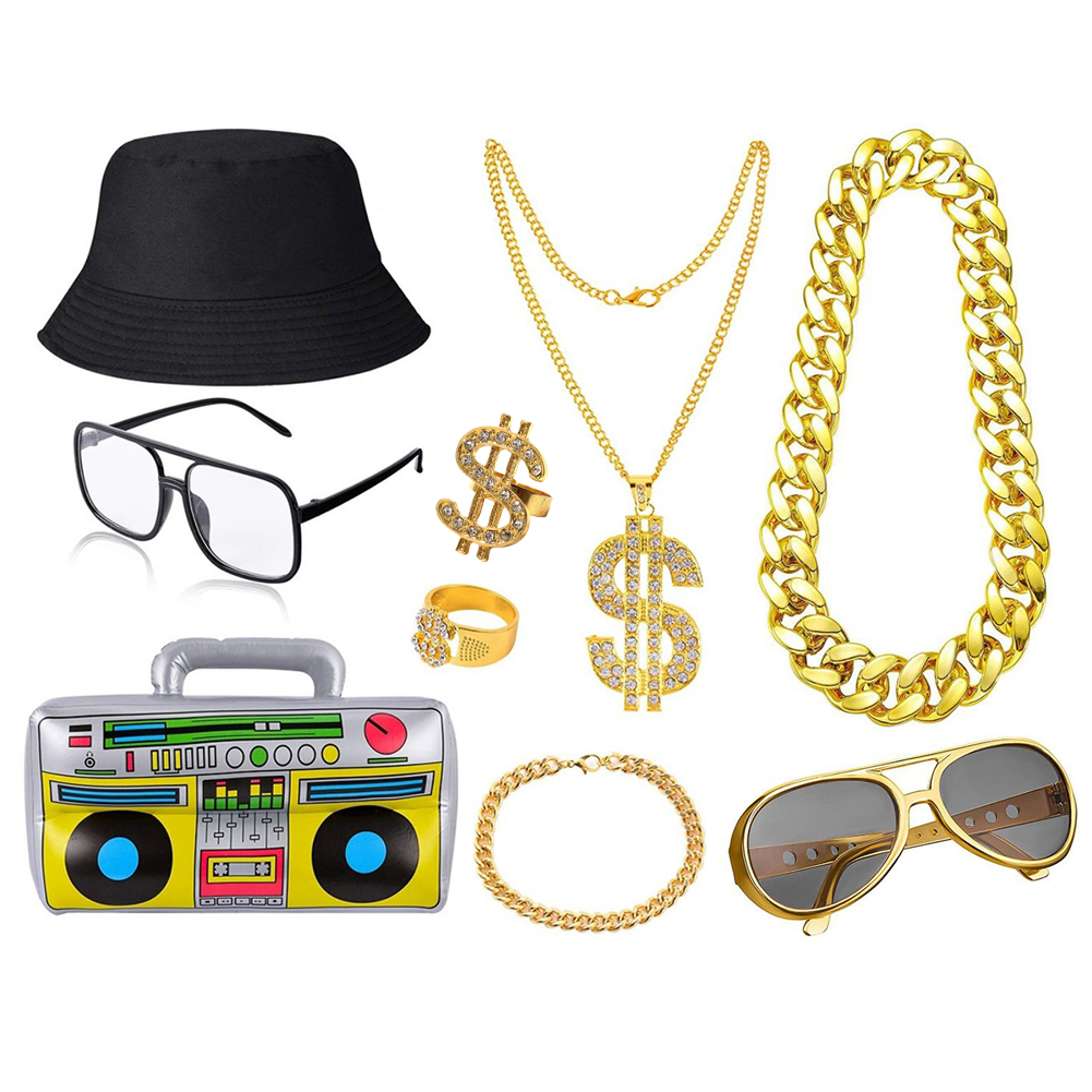 80s 90s Hip Hop Costume Kit fo - Men'S Accessories In The 90S review and price