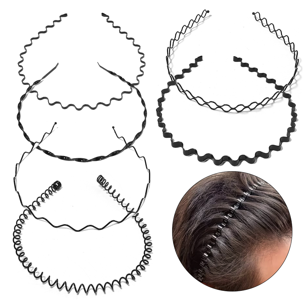 6pcs/lot Black Hair Hoops Meta - Men Accessories Earrings review and price