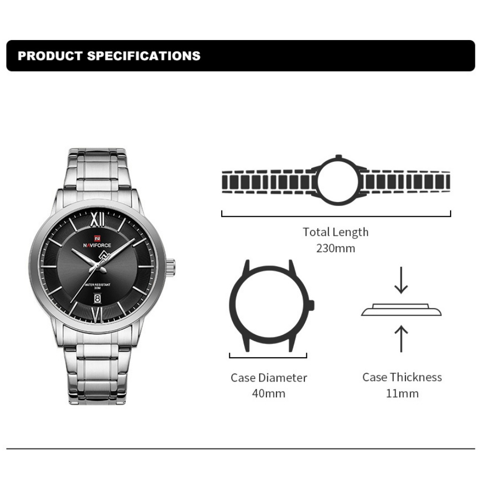 NAVIFORCE Watches for Men Fash - Men Accessories For Wrist review and price